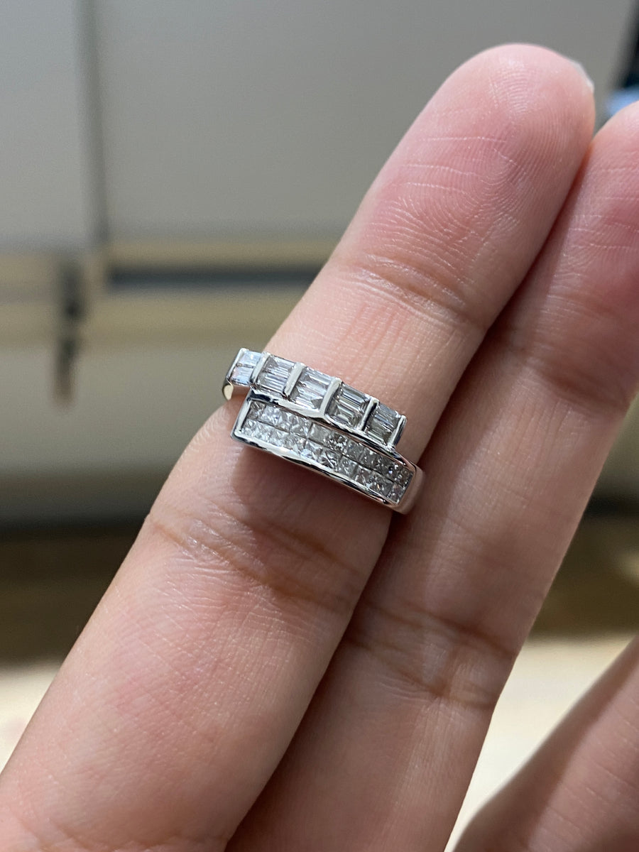 18K White Gold 0.92ct Diamond Ring – Pre-Loved