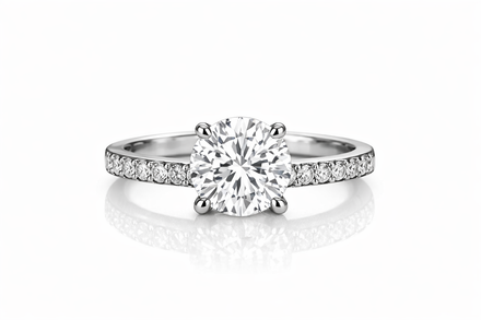 Diamond Halo Engagement Ring