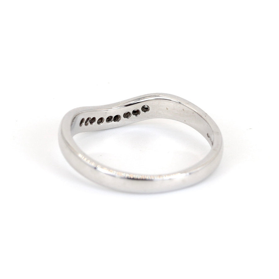 18K White Gold 0.10ct Diamond Ring – Pre-Loved