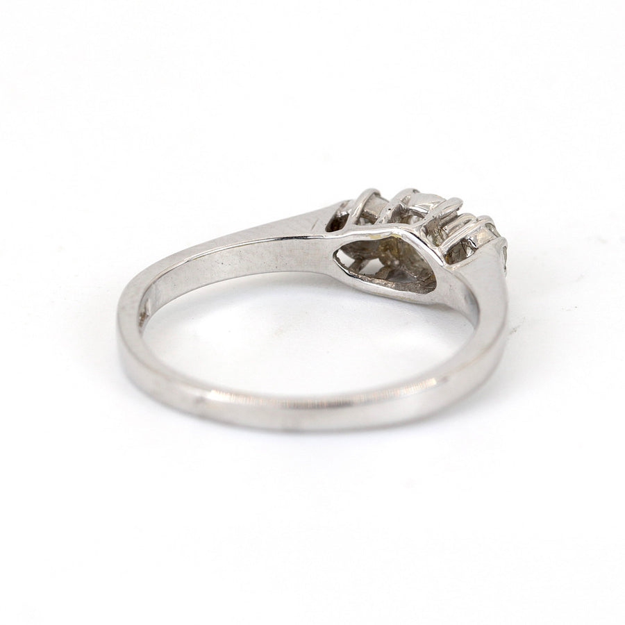 UK Hallmarked 18K White Gold 0.14ct Diamond Ring – Pre-Loved