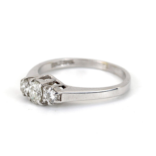 18K White Gold 0.14ct Diamond Ring