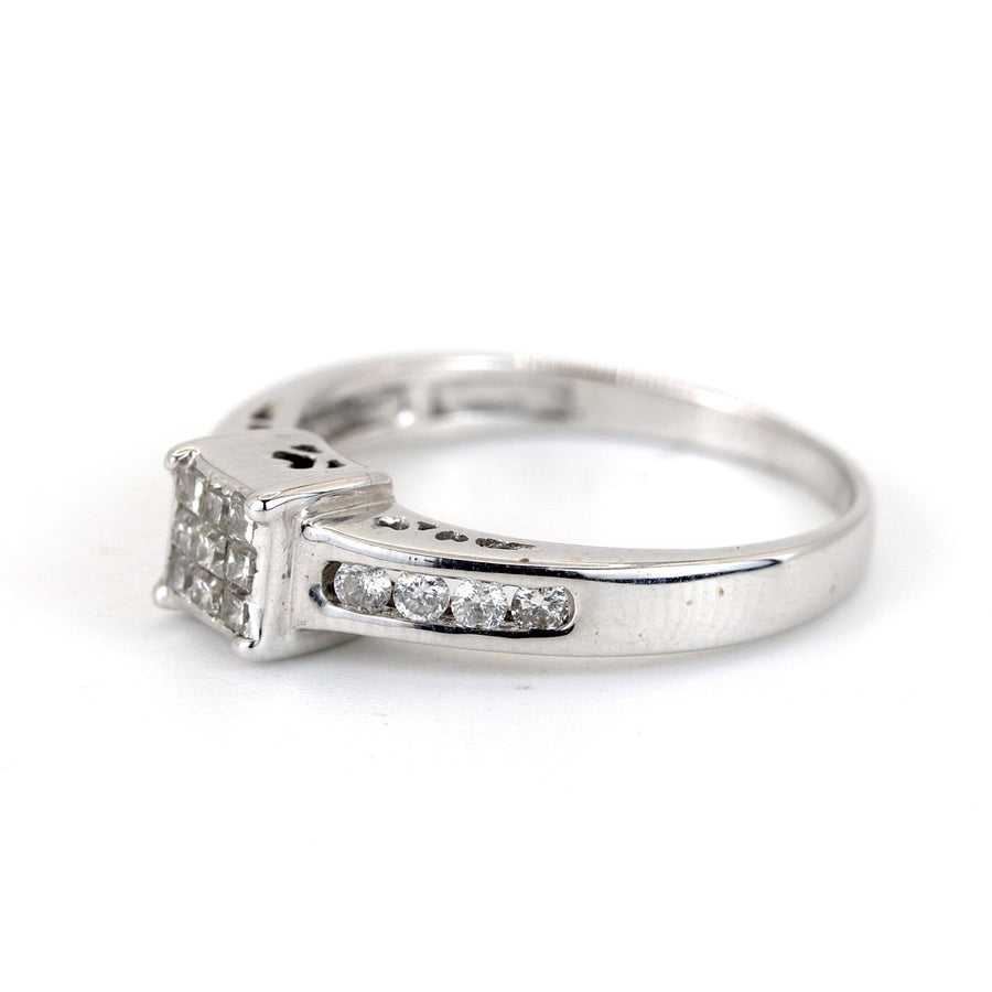 18K White Gold 0.33ct Diamond Ring – Pre-Loved