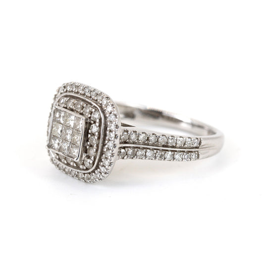 18K White Gold 1ct Diamond Ring