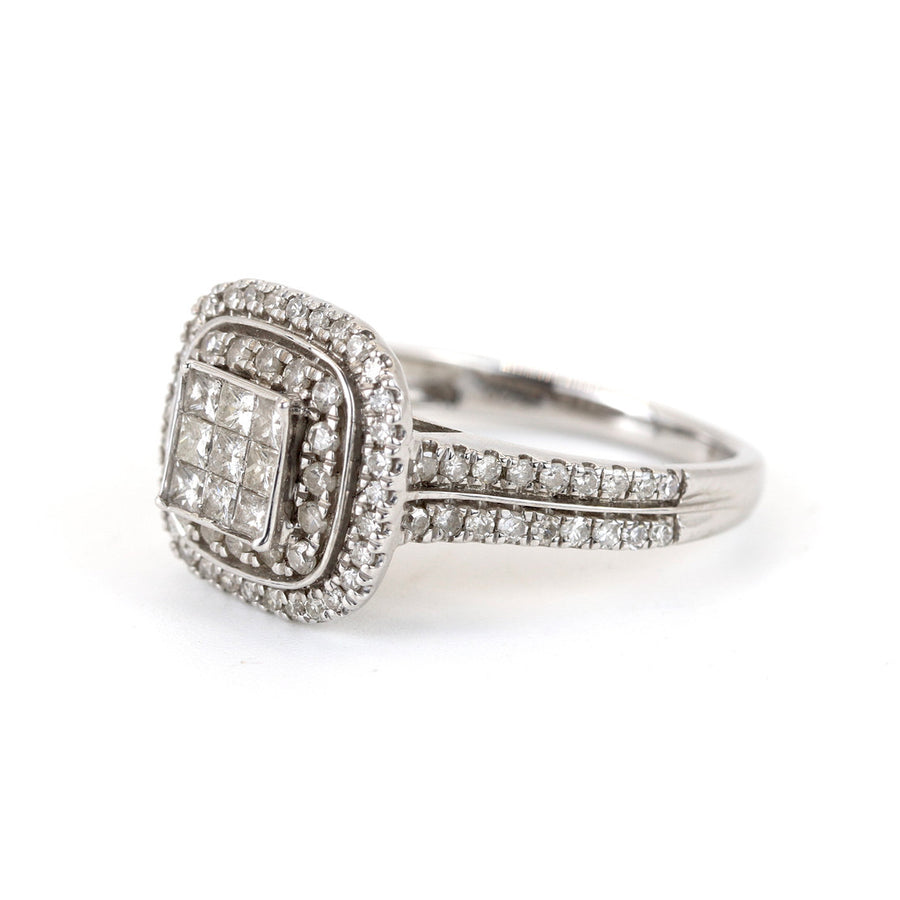 UK Hallmarked 18K White Gold 1ct Diamond Ring – Pre-Loved
