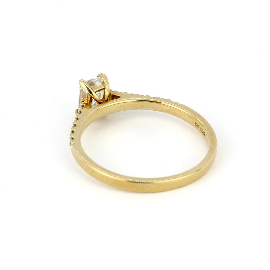18K Yellow Gold 0.94ct Diamond Ring – Pre-Loved