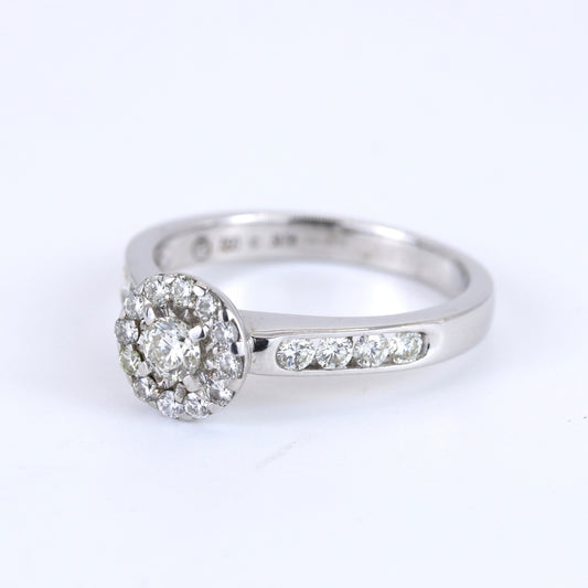 18K White Gold 0.50ct Diamond Ring