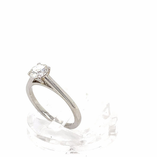 De Beers Platinum 950 0.52ct Diamond Engagement Ring