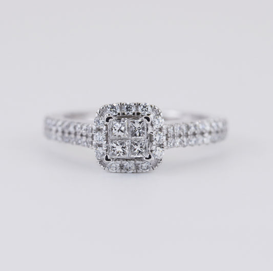 18K White Gold 0.60ct Diamond Ring