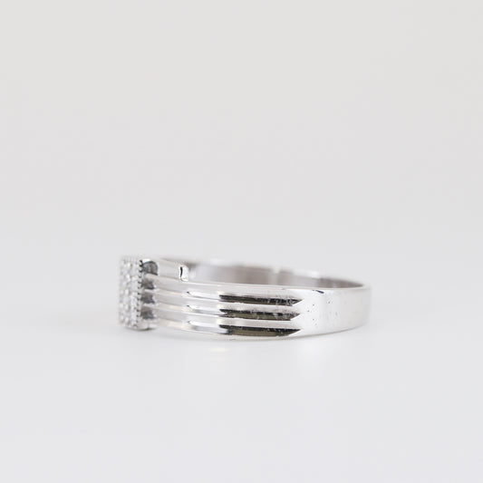 18K White Gold 0.096ct Diamond Ring