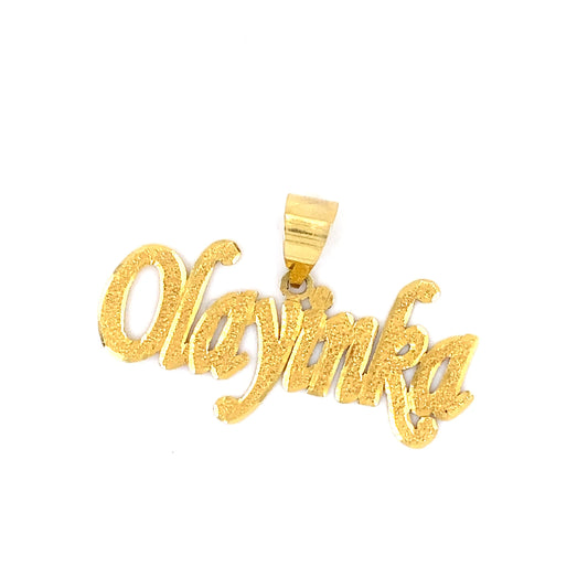 18K Yellow Gold Pendant