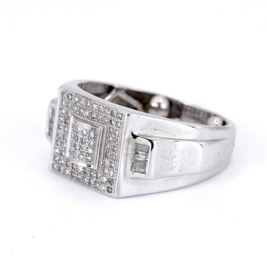 9K White Gold 0.35ct Diamond Ring