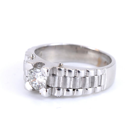 18K White Gold Diamond Ring