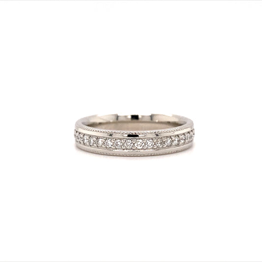 Platinum 0.25ct Diamond Band
