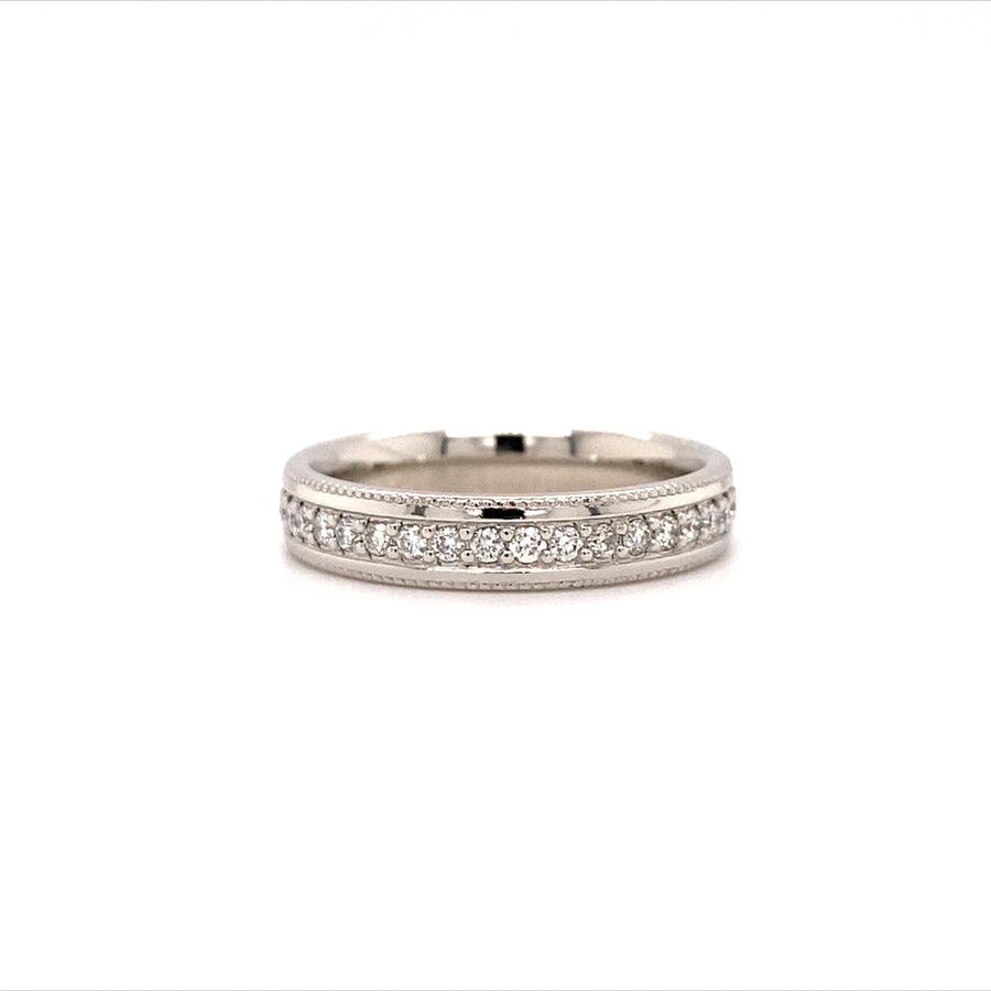 Platinum 0.25ct Diamond Band