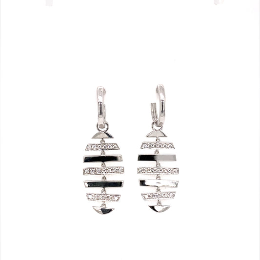 18K Yellow Gold 0.28ct Diamond Earrings