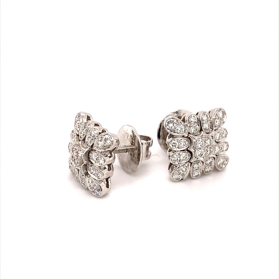 18K White Gold 1ct Diamond Stud Earrings – Pre-Loved