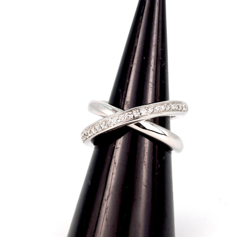 UK Hallmarked 18K White Gold 0.44ct Diamond Ring – Pre-Loved