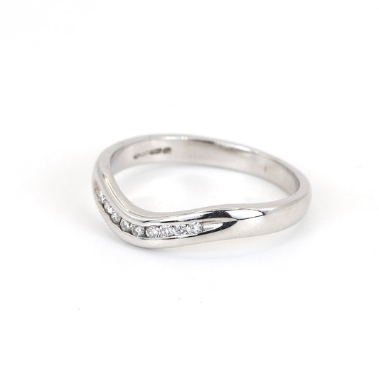 18K White Gold 0.10ct Diamond Ring
