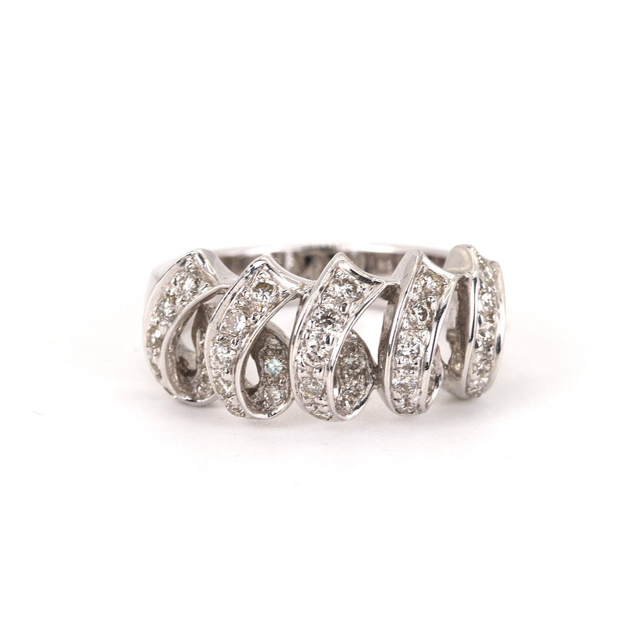 UK Hallmarked 18K White Gold Diamond Ring (DET263) – Pre-Loved