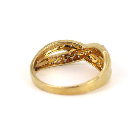 18K White & Yellow Gold 0.28ct Diamond Ring