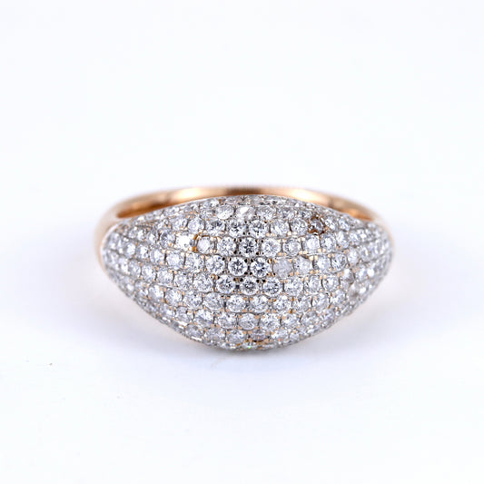 18K Rose Gold 1.6ct Diamond Ring