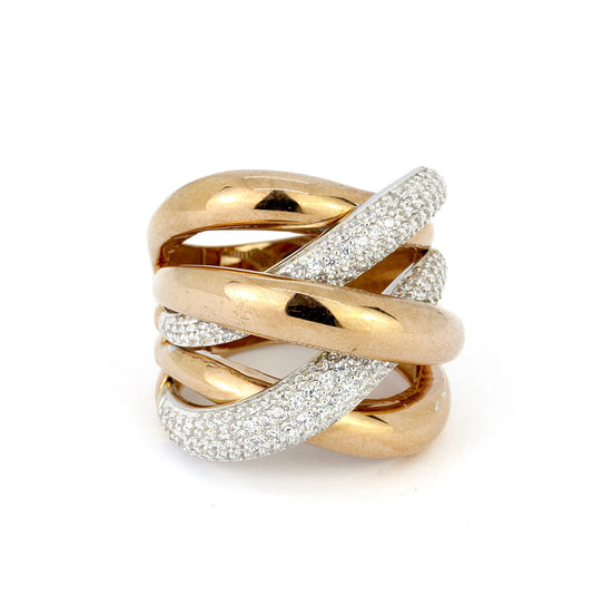 18K White & Rose Gold 0.40ct Diamond Ring