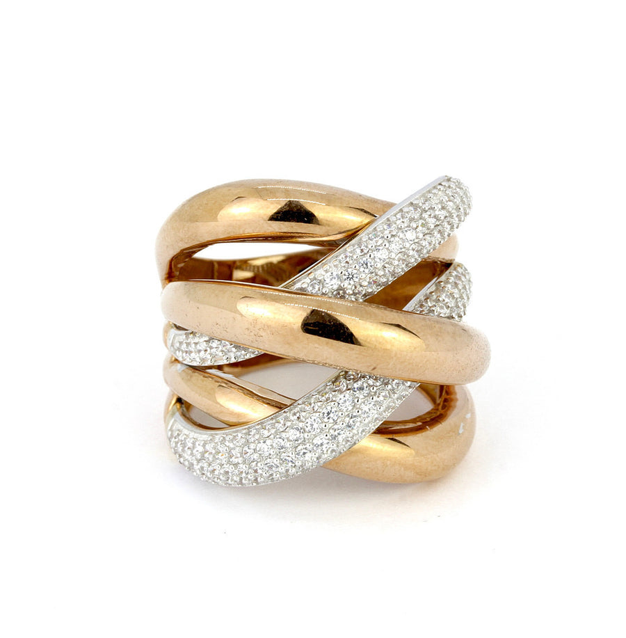 18K White & Rose Gold 0.40ct Diamond Ring – Pre-Loved