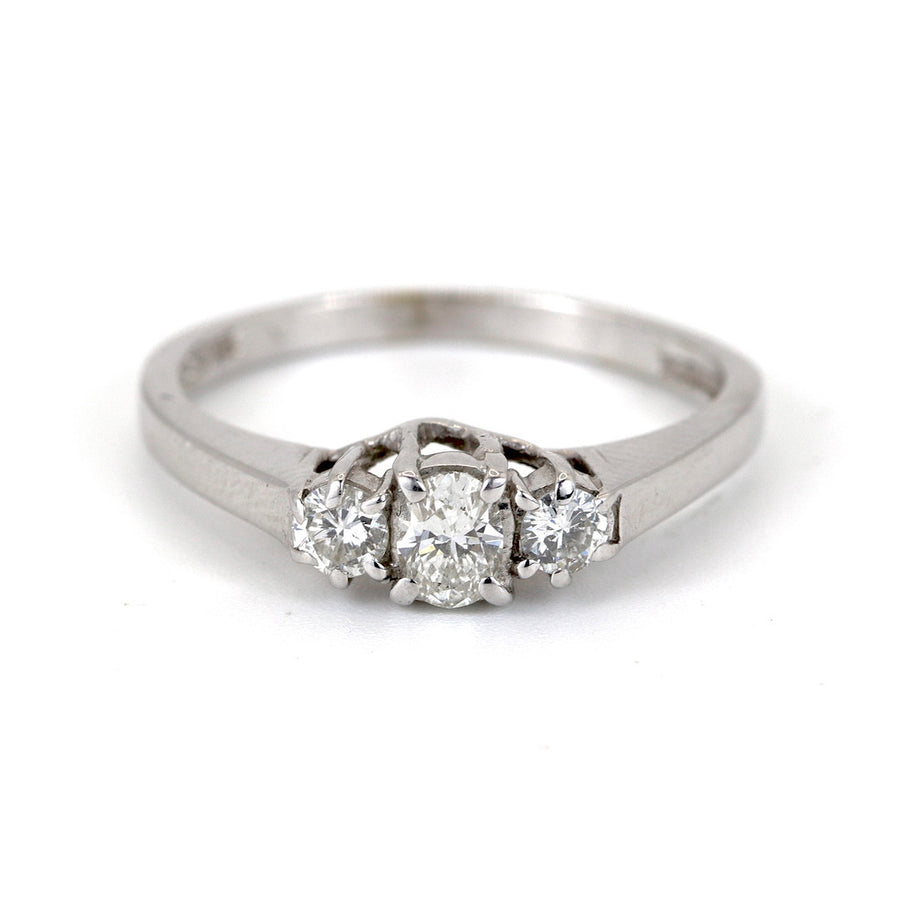 18K White Gold 0.14ct Diamond Ring