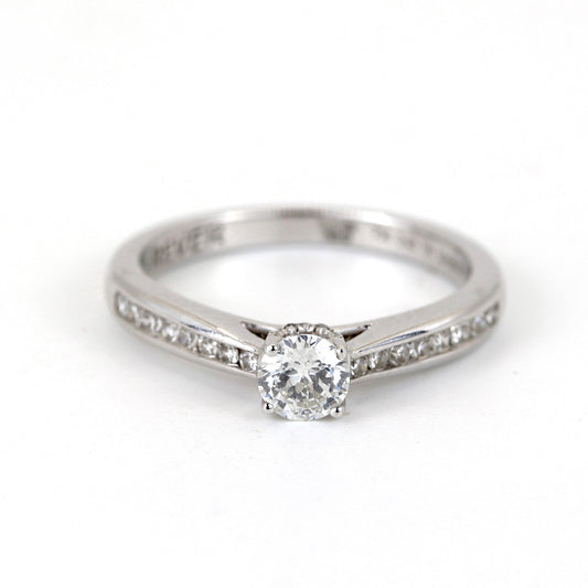 18K White Gold 0.21ct Diamond Ring