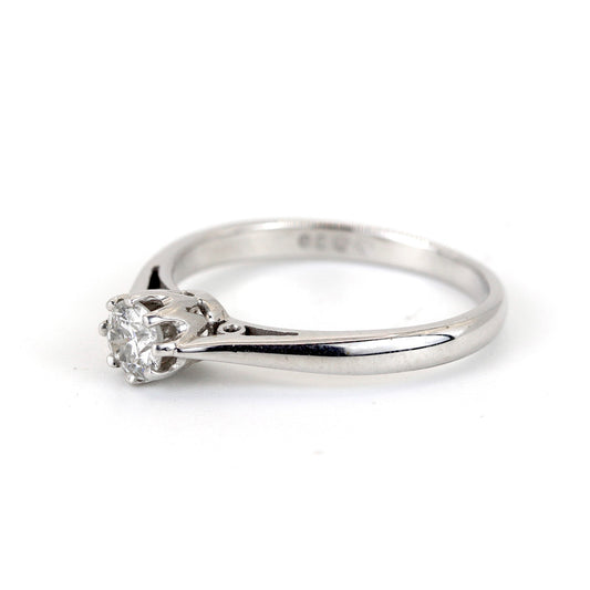 18K White Gold 0.21ct Diamond Ring