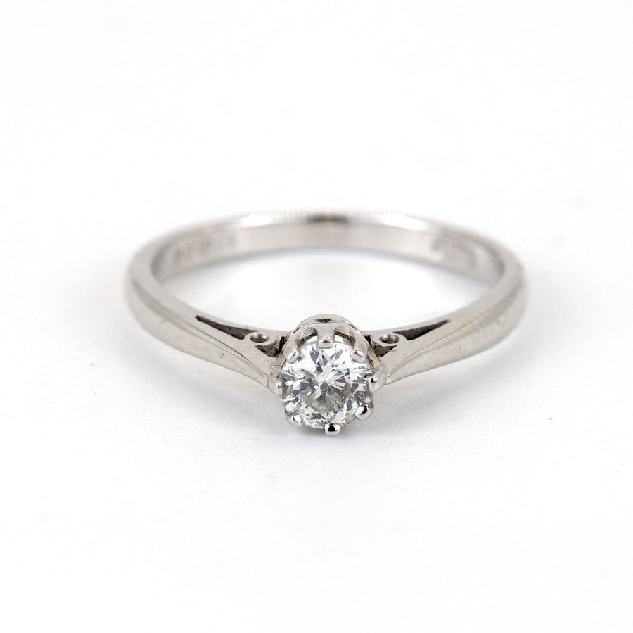 18K White Gold 0.21ct Diamond Ring