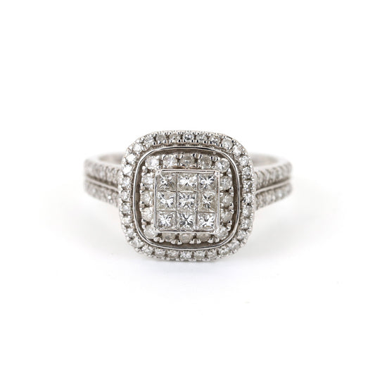 18K White Gold 1ct Diamond Ring
