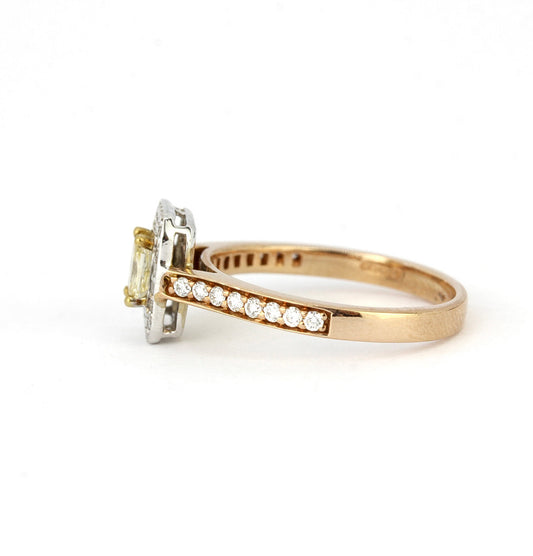 18K White & Rose Gold 0.45ct Diamond Ring
