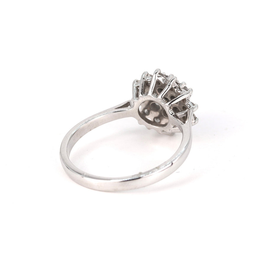 UK Hallmarked 18K White Gold 0.95ct Diamond Ring – Pre-Loved