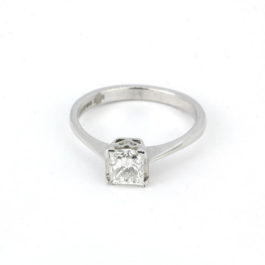 18K White Gold 0.85ct Diamond Ring