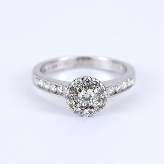 18K White Gold 0.50ct Diamond Ring