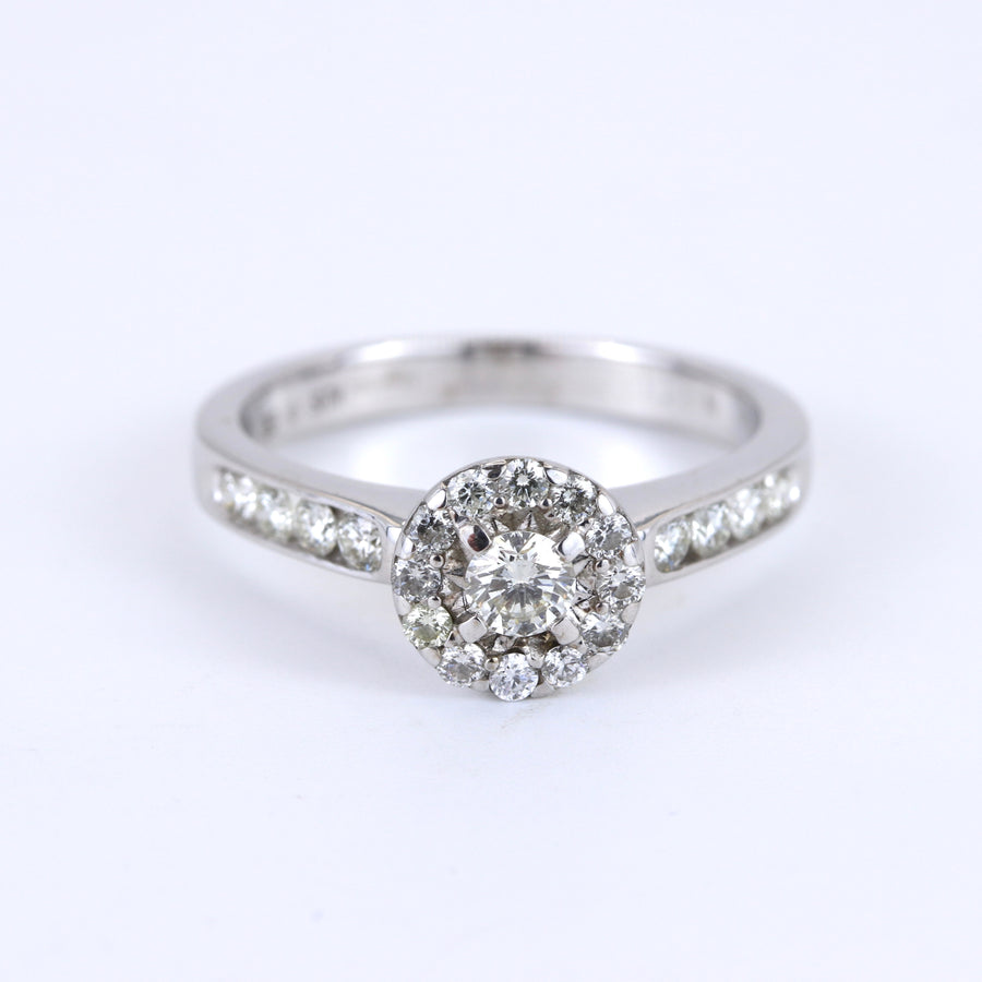 18K White Gold 0.50ct Diamond Ring