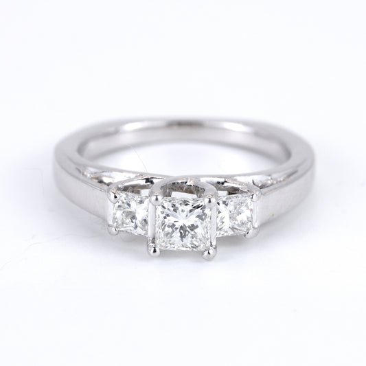 18K White Gold 0.80ct Diamond Ring
