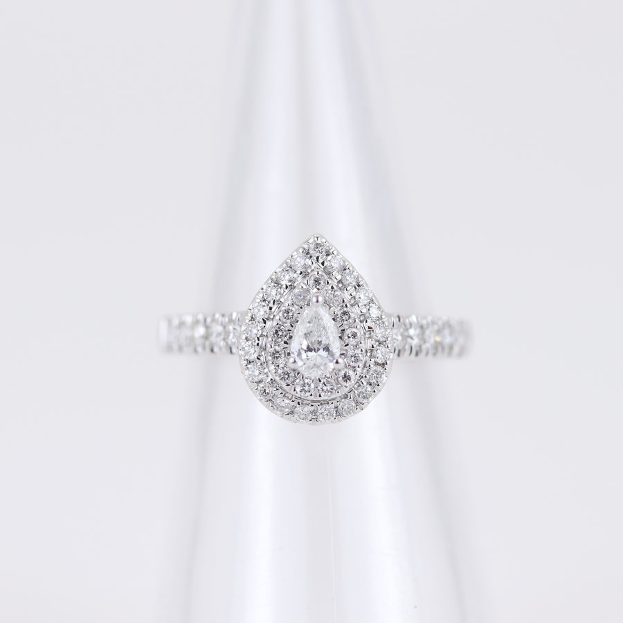18K White Gold 0.50ct Diamond Ring (DR669) – Pre-Loved