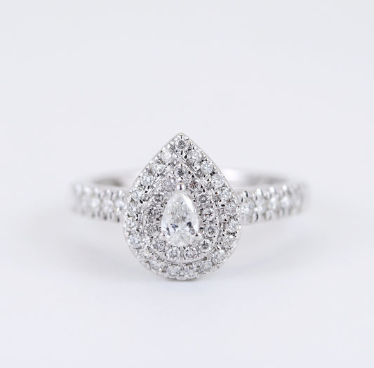 18K White Gold 0.50ct Diamond Ring