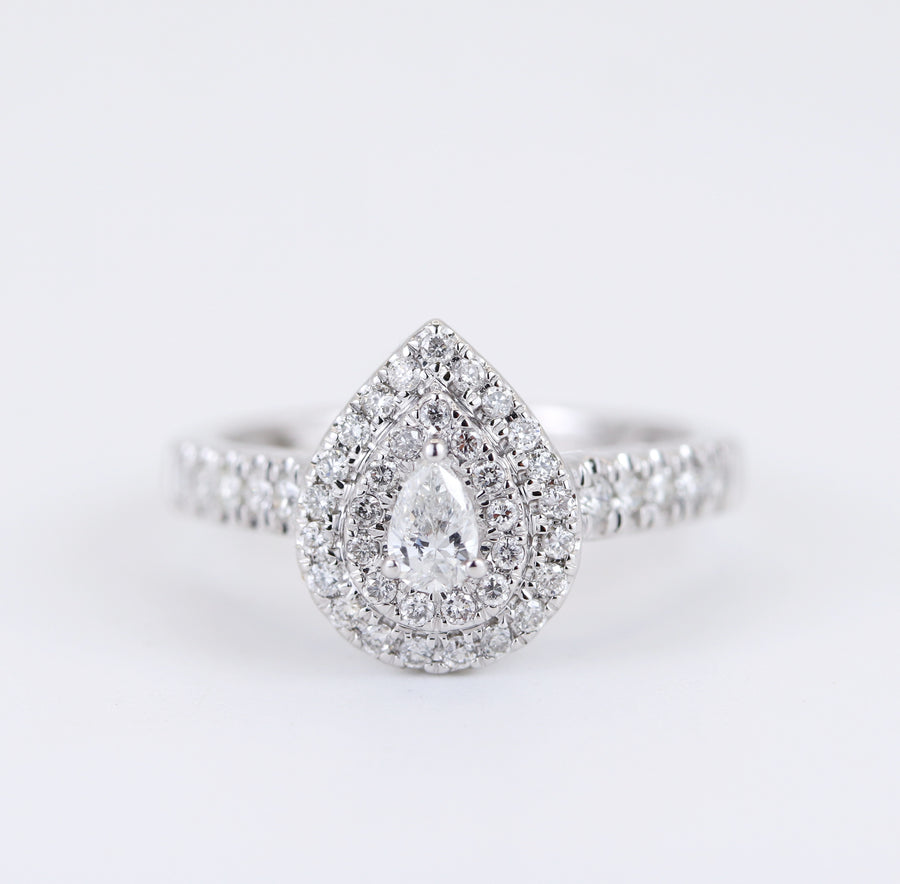18K White Gold 0.50ct Diamond Ring