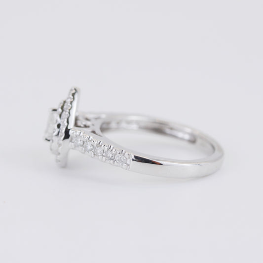 18K White Gold 0.50ct Diamond Ring