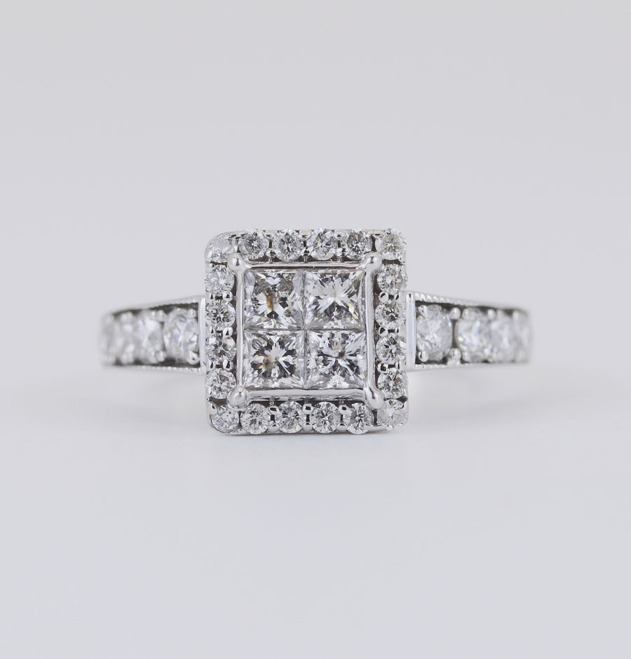 18K White Gold 1.40ct Diamond Ring – Pre-Loved