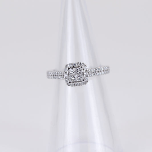 18K White Gold 0.60ct Diamond Ring