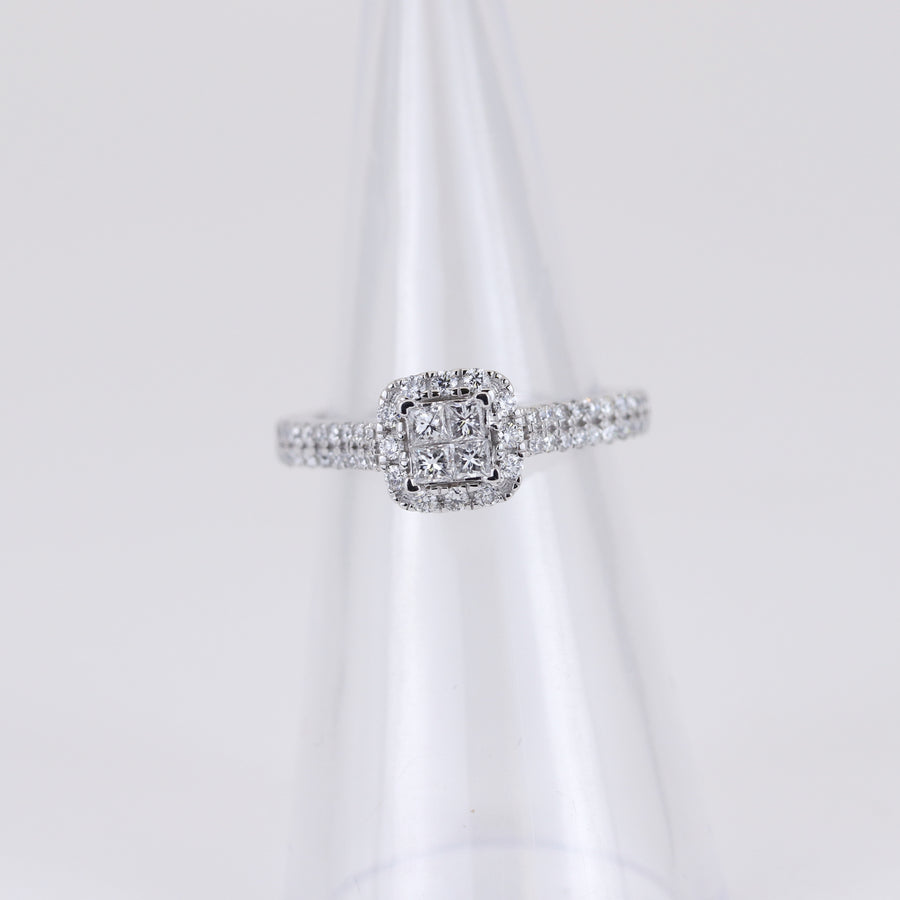 18K White Gold 0.60ct Diamond Ring – Pre-Loved