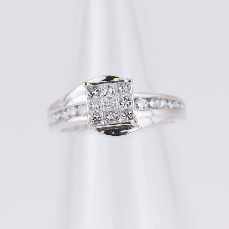 18K White Gold 0.45ct Diamond Ring – Pre-Loved