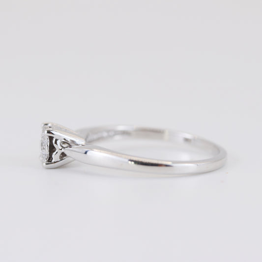 18K White Gold 0.22ct Diamond Ring