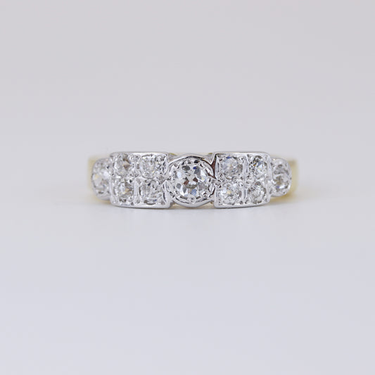 18K White & Yellow Gold 0.70ct Diamond Ring
