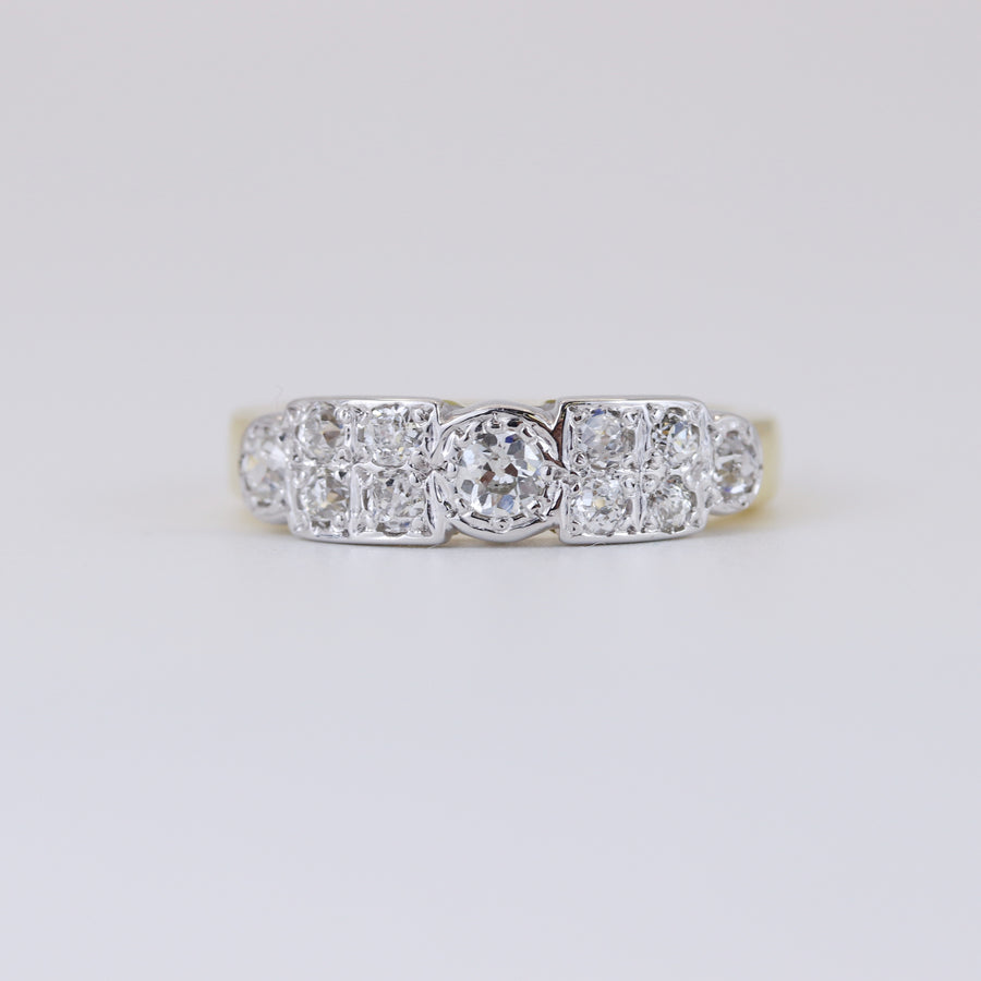 18K White & Yellow Gold 0.70ct Diamond Ring