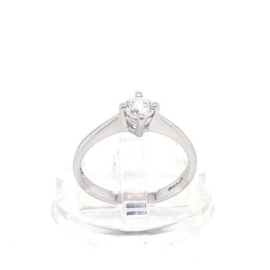 Platinum 0.33ct Diamond Ring